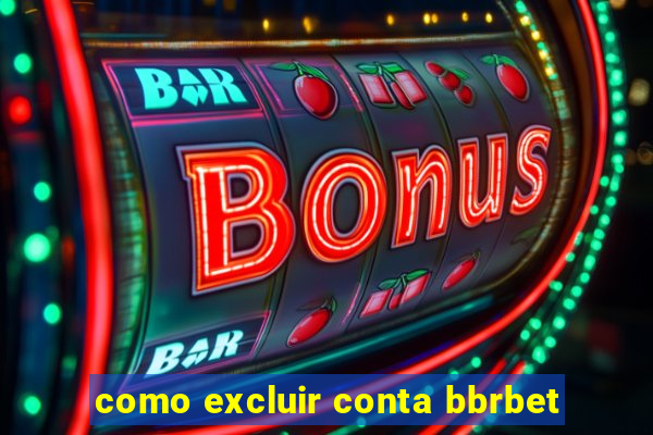 como excluir conta bbrbet